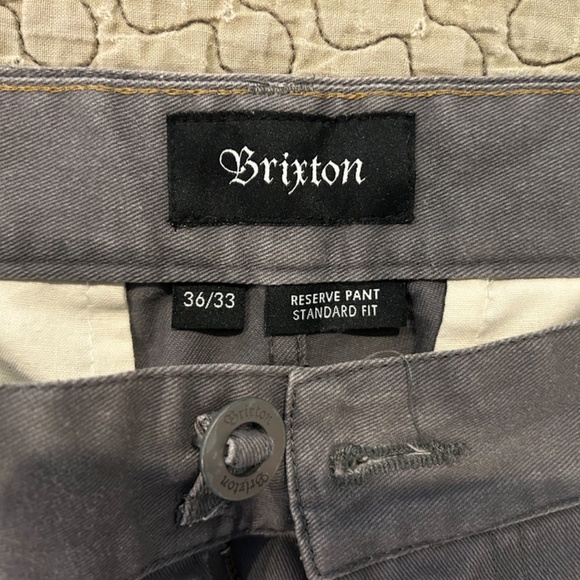BRIXTON RESERVE PANT STANDART FIT - 36/33 - GREY - Picture 3 of 4